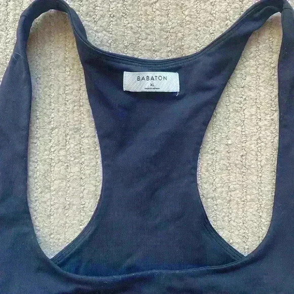 Babaton Cropped Tank black top, size XL - Picture 4 of 4